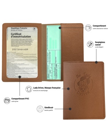 Etui Carte Grise femme LADY DRIVER