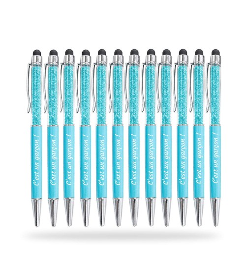 Stylos Personnalisés "C'est un garçon !" lot de 12