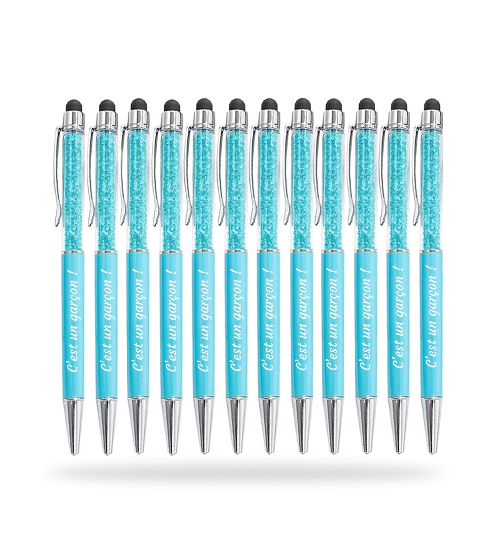 Stylos Personnalisés "C'est un garçon !" lot de 12