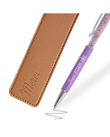 Stylo Personnalisé "Super ATSEM" avec étui