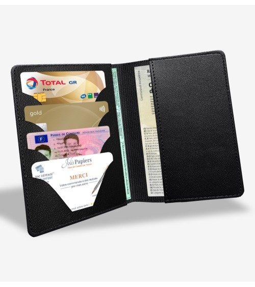 etui carte grise vierge avec inserts cartes