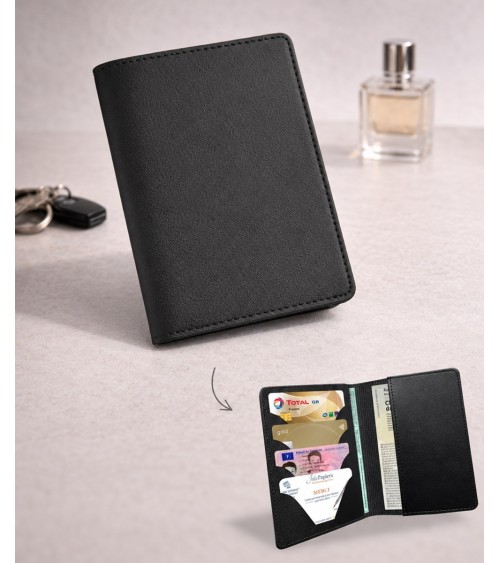 etui carte grise vierge avec inserts cartes