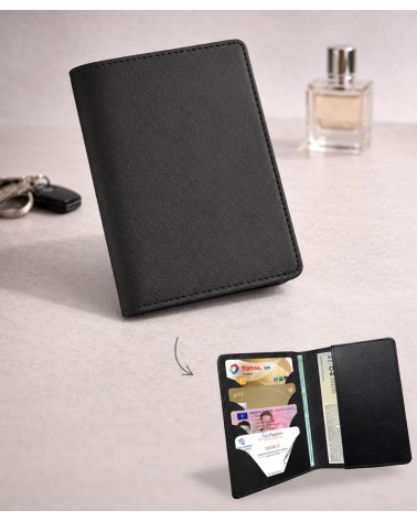 etui carte grise vierge avec inserts cartes