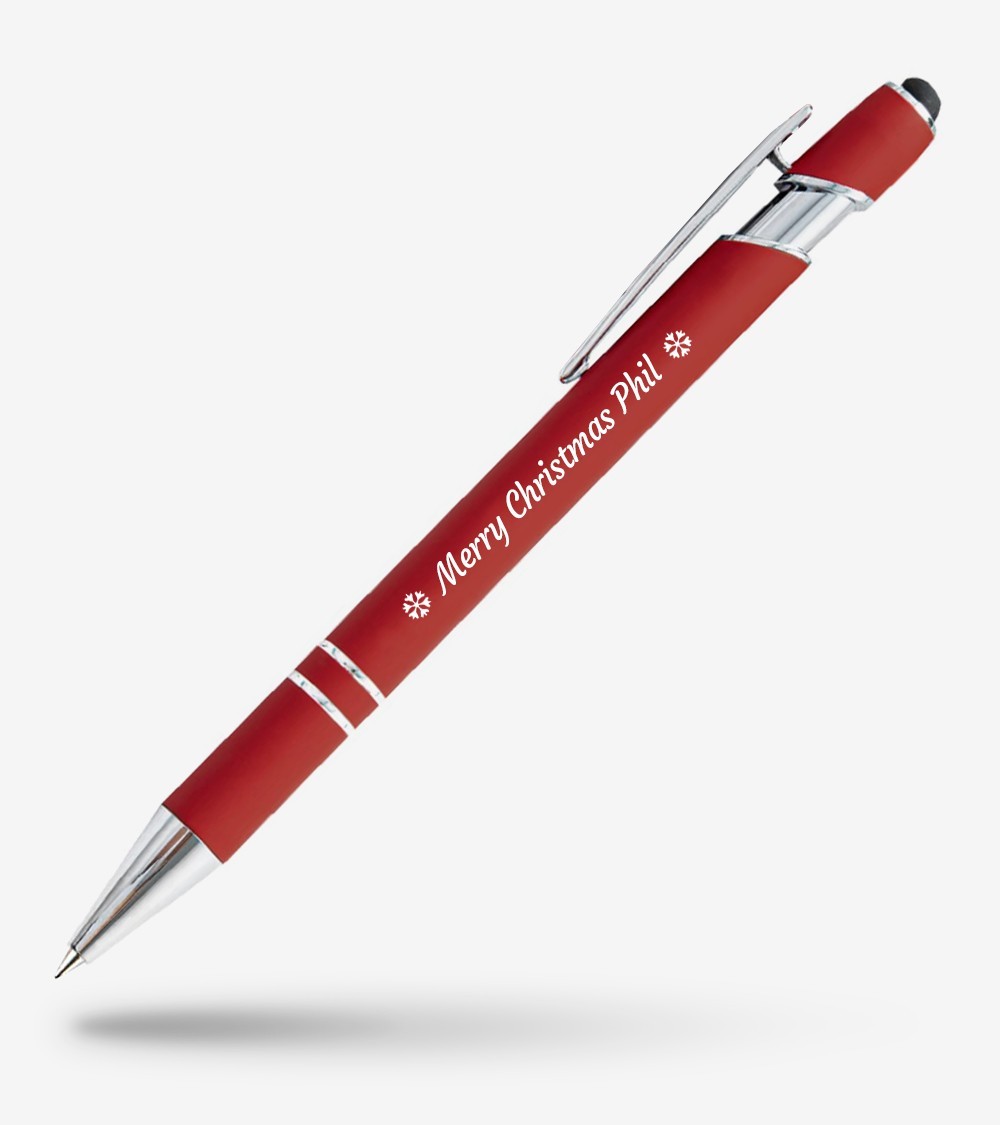 stylo personnalisé rouge