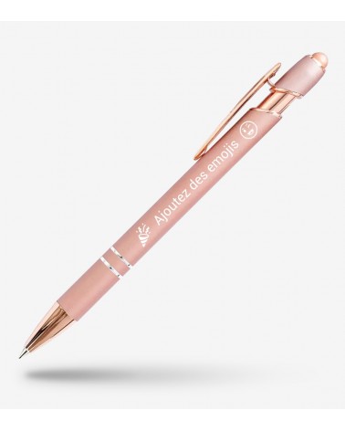 stylo personnalisé rose gold